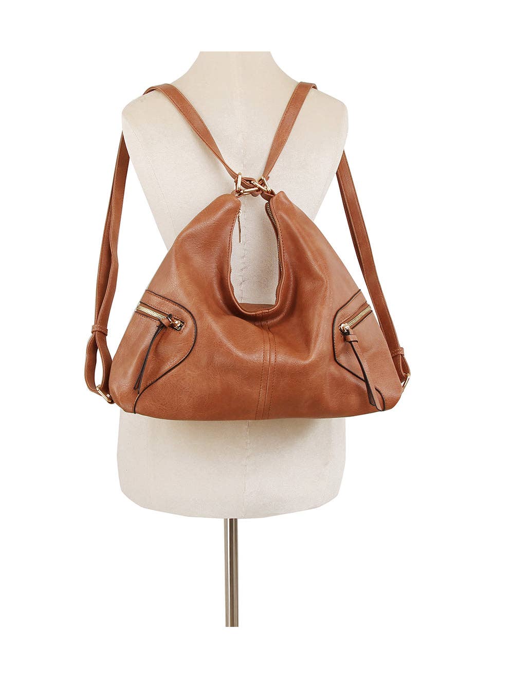 Urban Chic Convertible Hobo Bag: Denim