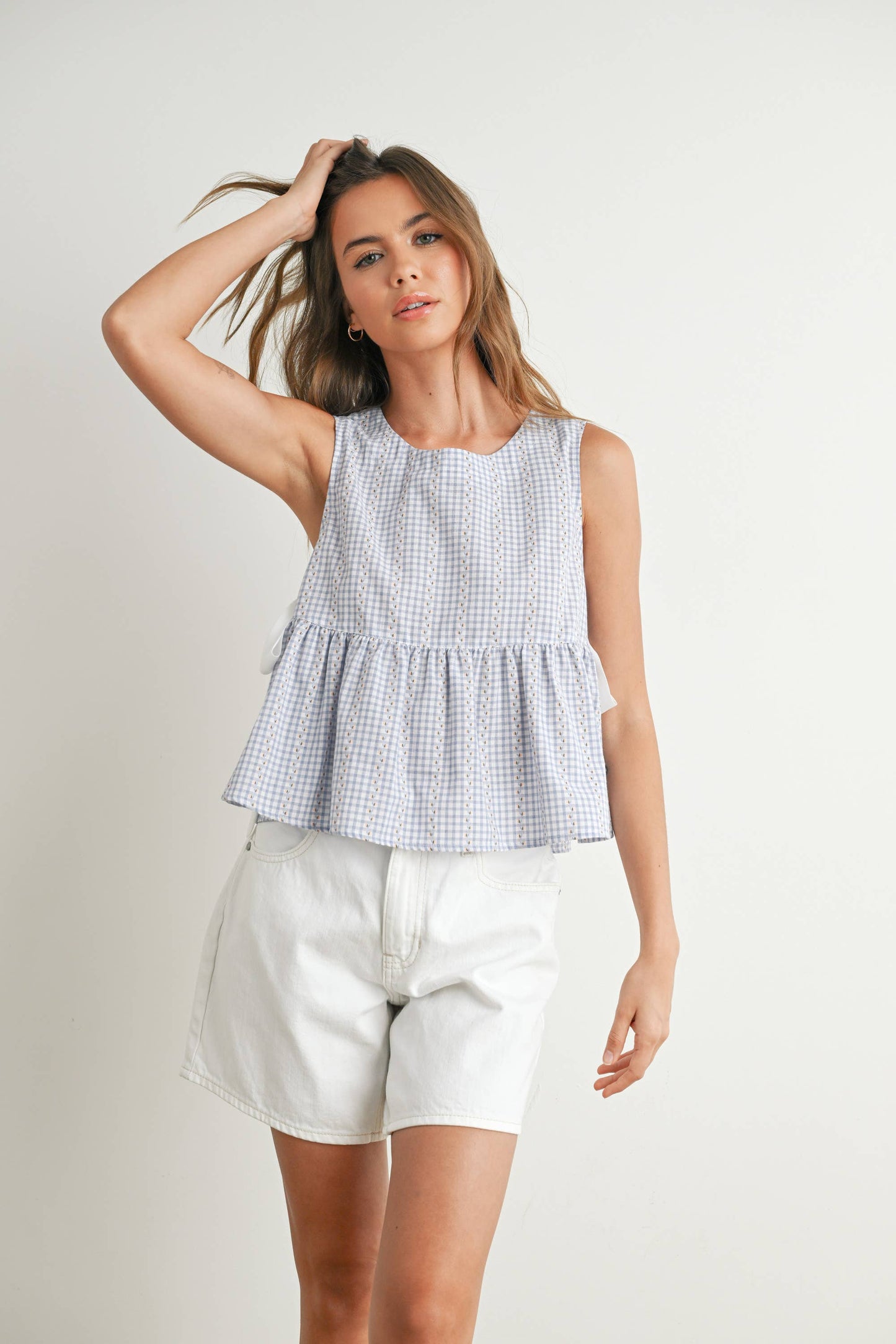 Sky Meadow Peplum Top - BMT7750