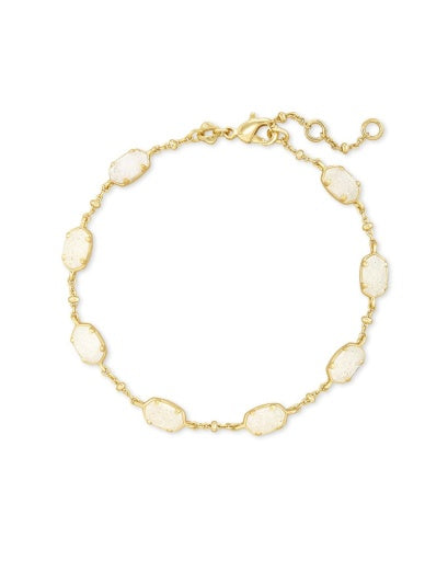 EMILIE LINK BRACELET - GOLD IRIDESCENT DRUSY