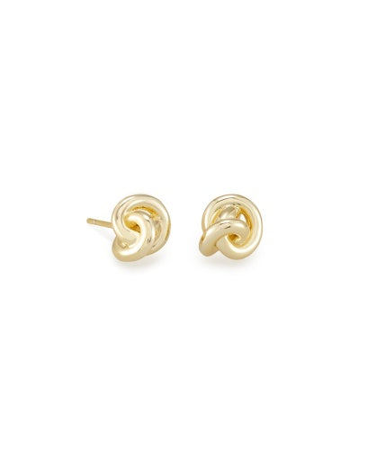 PRESLEIGH STUD EARRINGS GOLD METAL