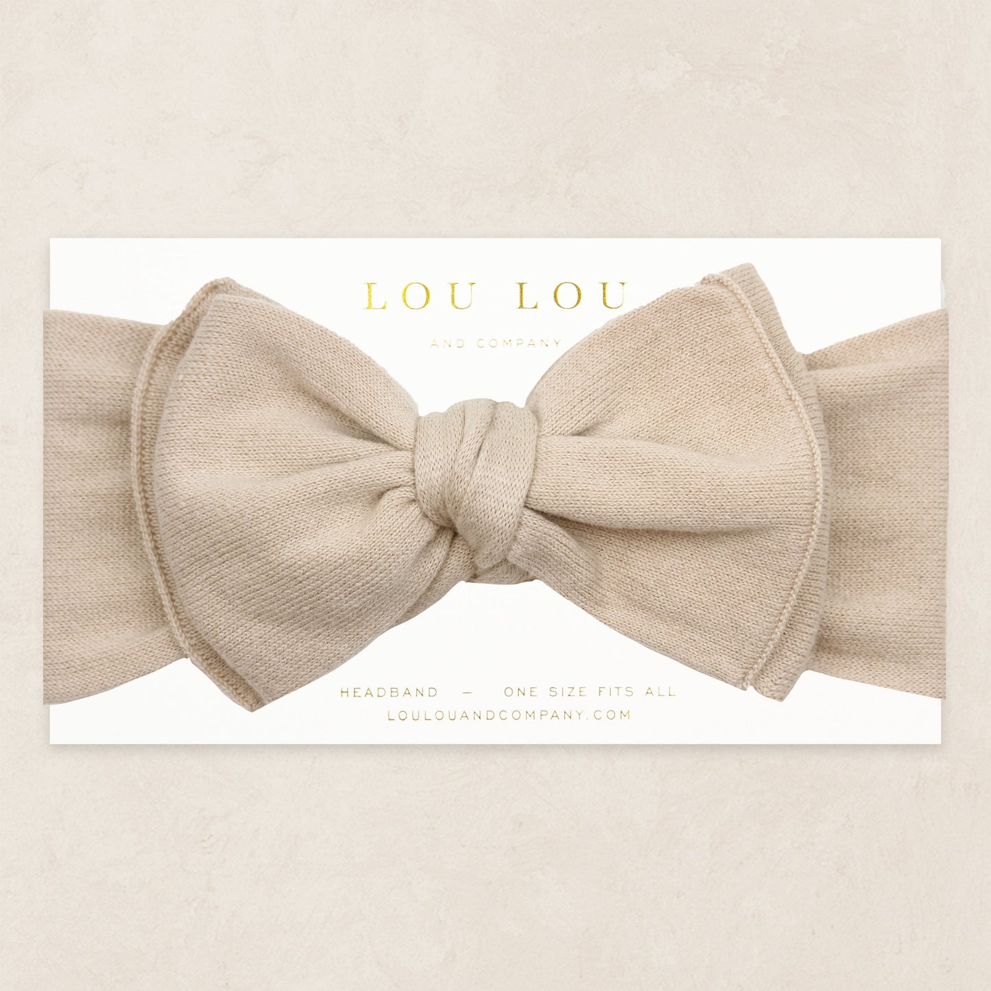 Knit Headband - Tan